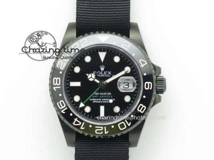 MiroTime 0112 WeatherProof Yacht-Master 40 116695SATS Bp Maker Best Edition Black Dial on Rubber Strap SA 3001